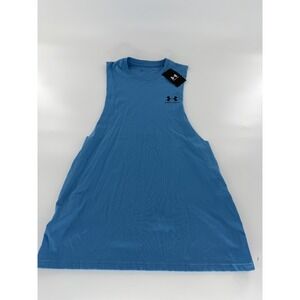 Men's Under Armour Loose Fit Sleeveless Cut Off Tank Top 1329286-452 Sz Medium M